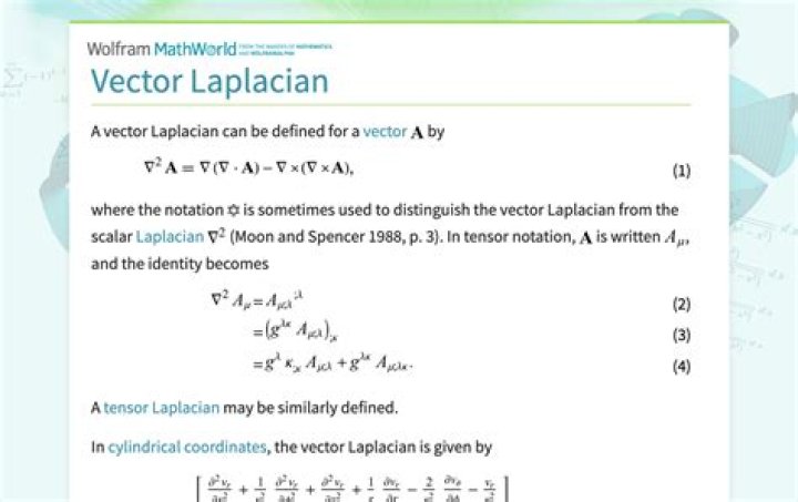 What is Laplacian operator symbol?
