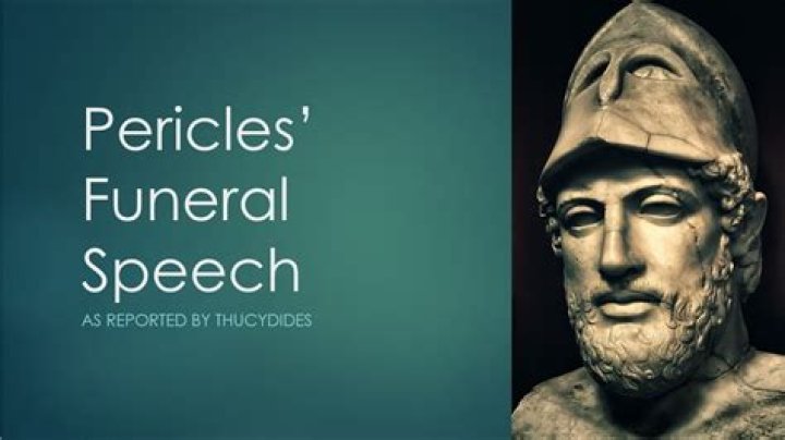 What is most important to Pericles according to his funeral speech?