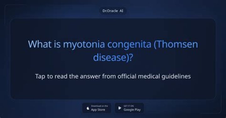 What is myotonia congenita caused by?