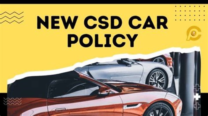 What is new rules for CSD canteen for cars?