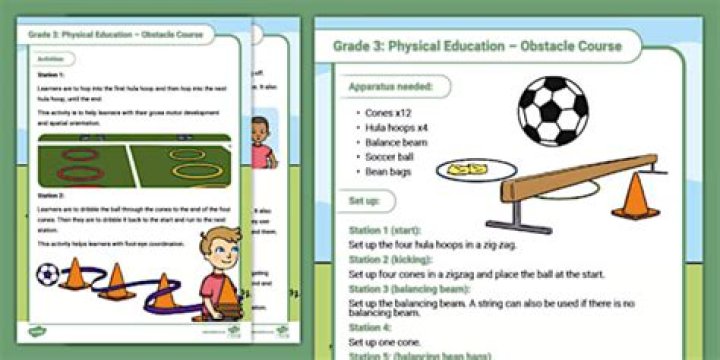 What is obstacle course in physical education?
