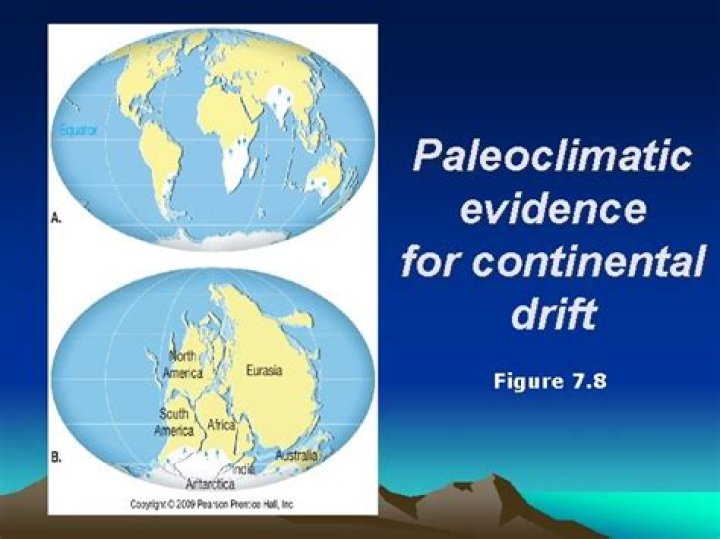 What is paleoclimatic evidence?