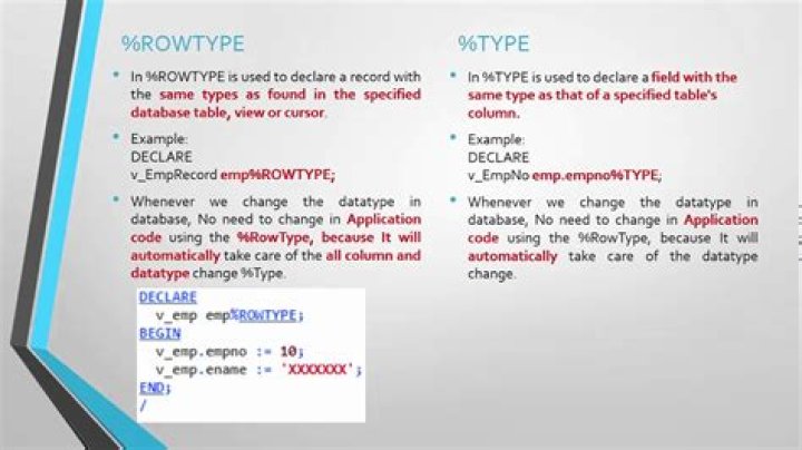 What is Rowtype?