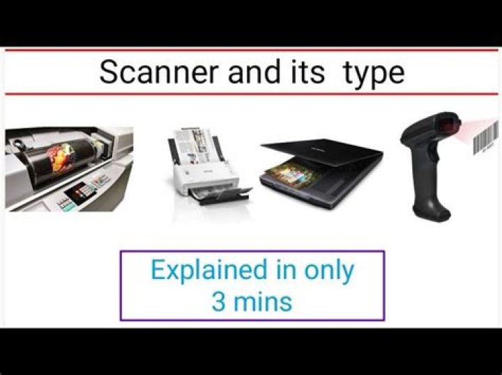 What is scanner and its type?