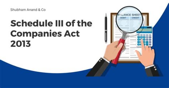 What is Schedule 3 of Companies Act?