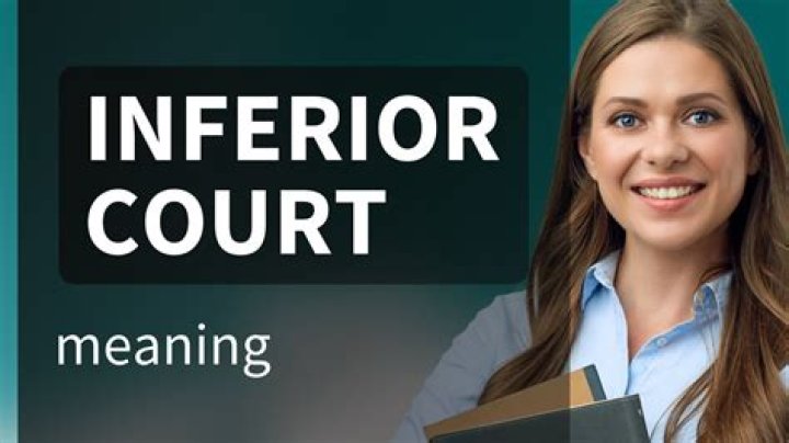 What is superior and inferior court?