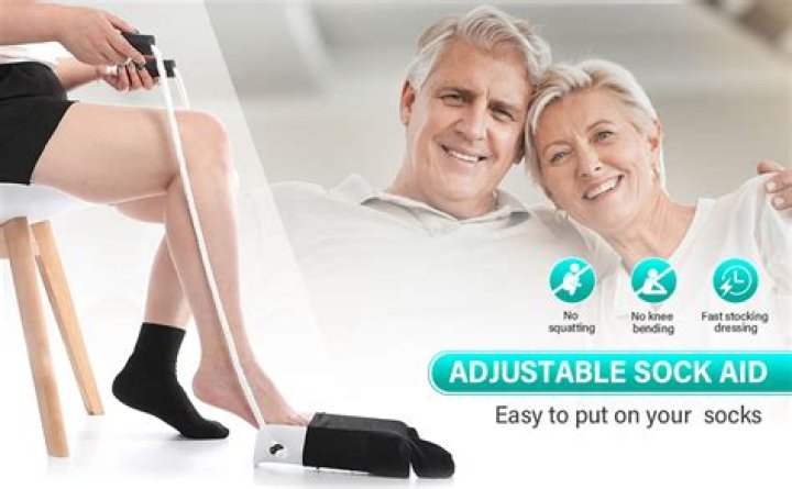 What is the best aid for putting socks on?