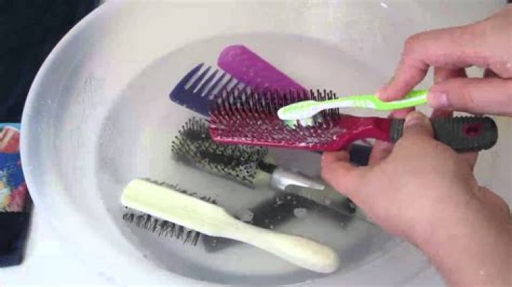 What is the best way to clean hair brushes?