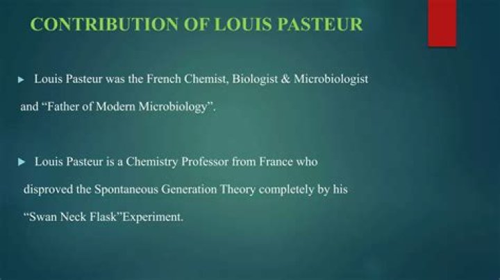 What is the contribution of Louis Pasteur in medicine?
