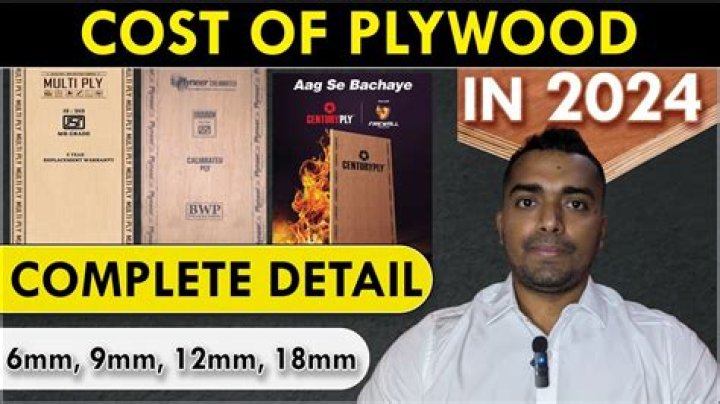 What is the cost of plywood per sheet in Bangalore?