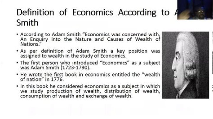 What is the definition of economics according to Adam Smith?
