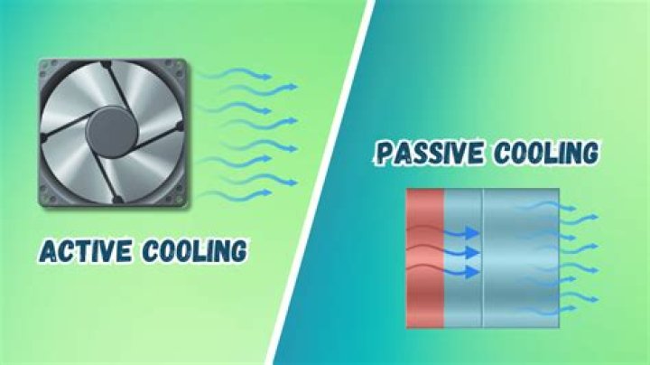 What is the difference between active cooling and passive cooling?