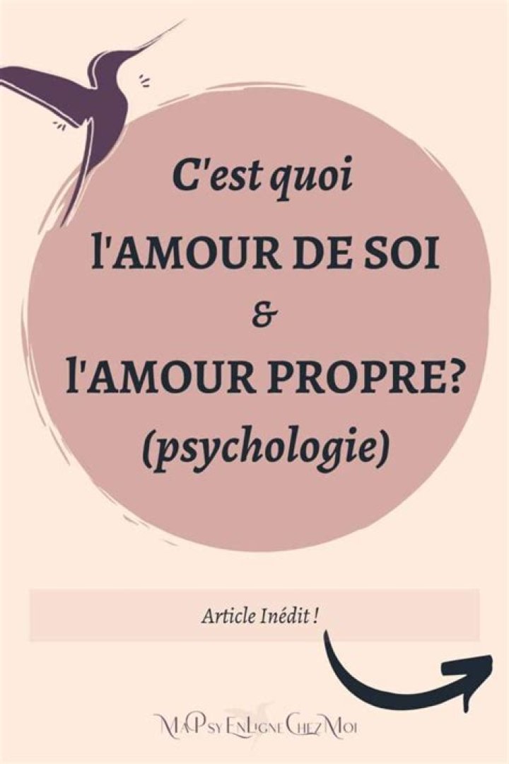 What is the difference between amour de soi and amour-propre?