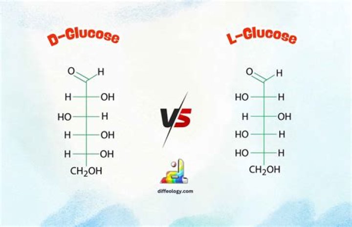 What is the difference between L-glucose and D-glucose?