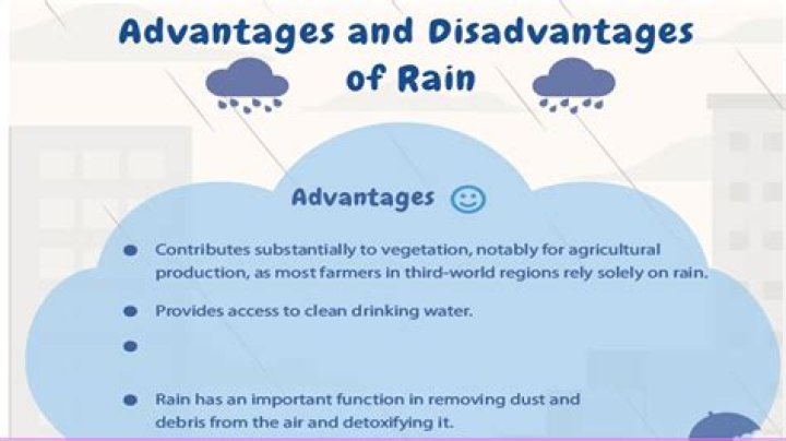 What is the disadvantages of rain?