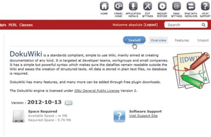 What is the DokuWiki manual for?
