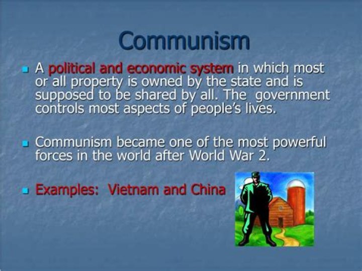 What is the economic principle of communism?