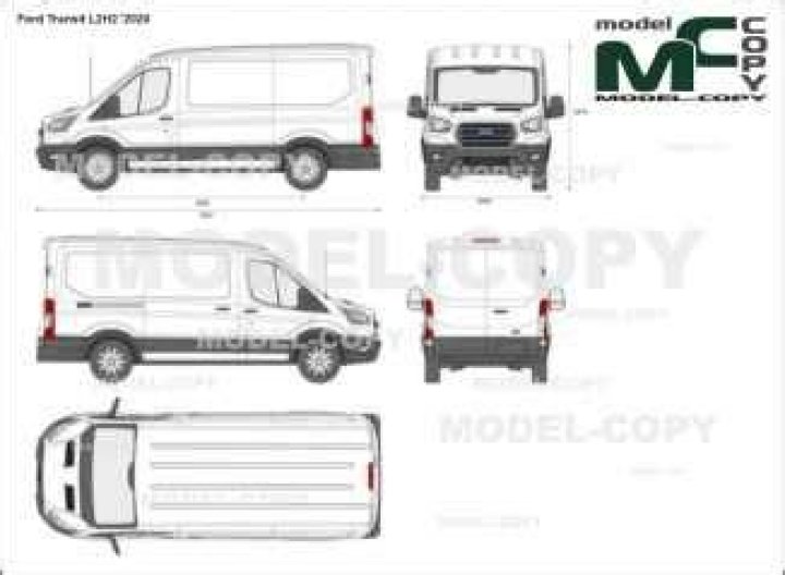 What is the engine capacity of the Transit 2020 l2h2?
