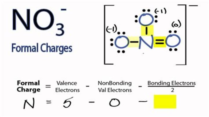 What is the formal charge of N in NO3?