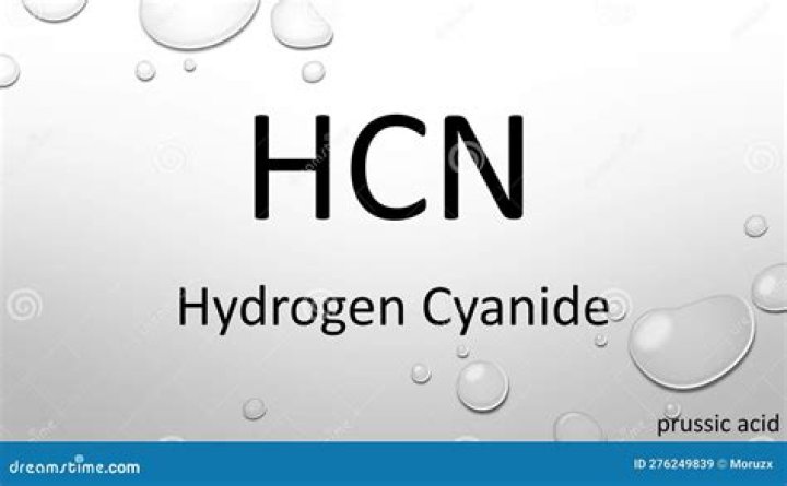 What is the formula of hydrogen cyanide?