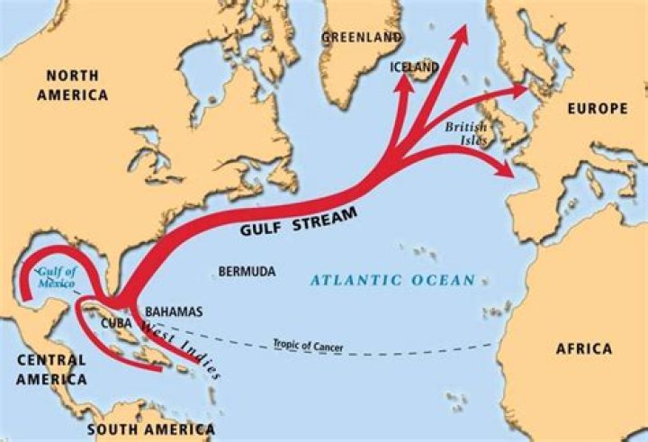 What is the Gulf Stream driven by?