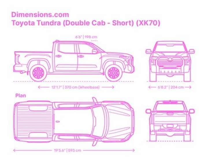 What is the length of a 2010 Toyota Tacoma?