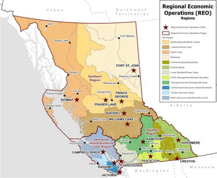 What is the main economy of British Columbia?