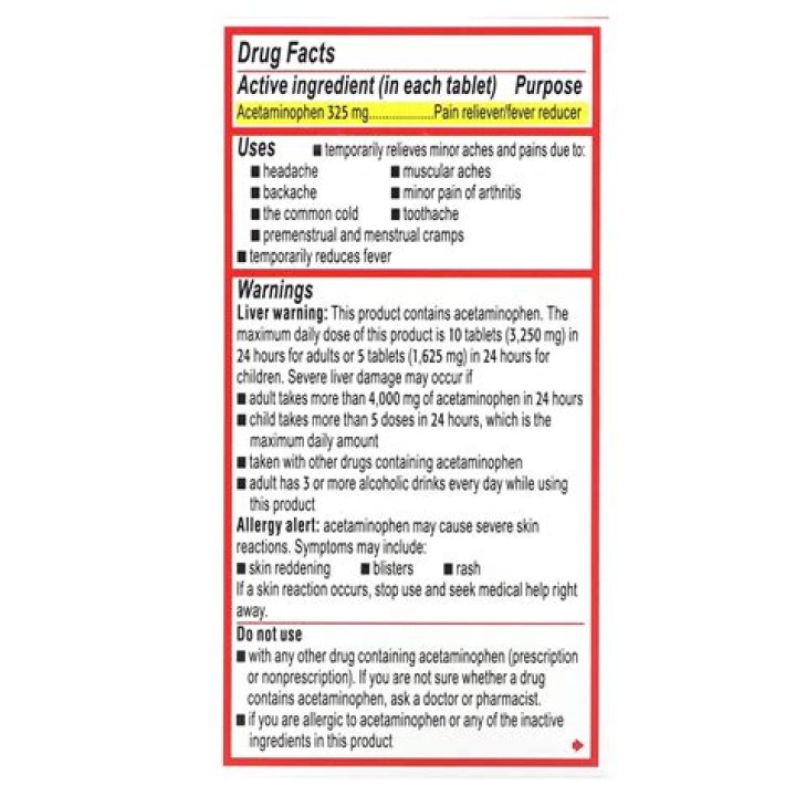 What is the main ingredient in Tylenol?