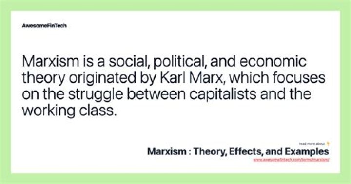 What is the Marxist economic theory?