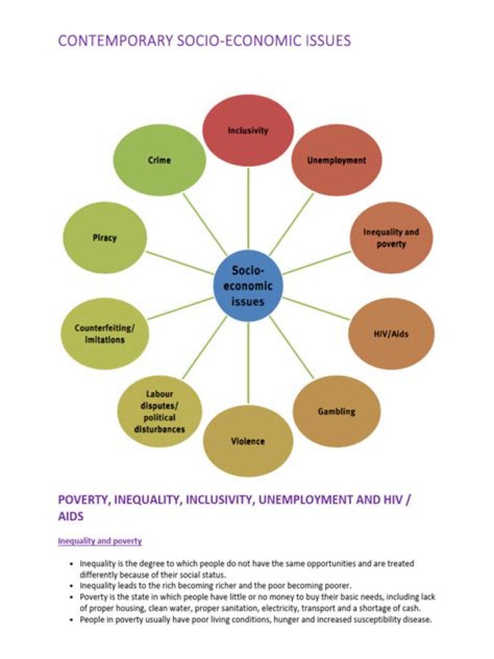 What is the meaning of contemporary socio-economic issues?