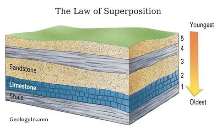 What is the meaning of Law of superposition?