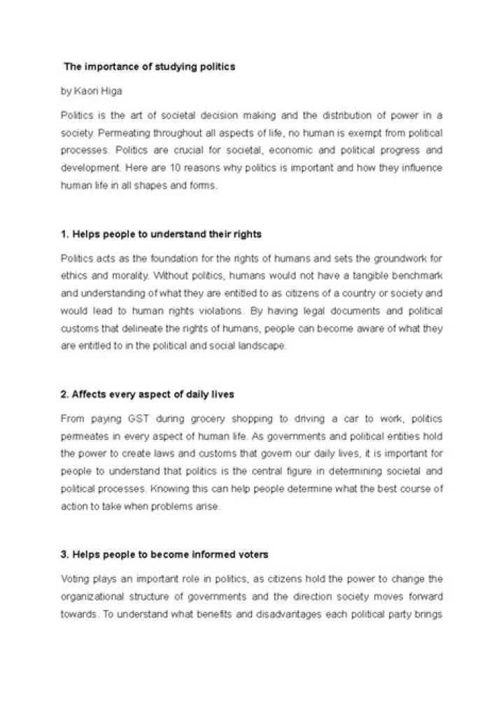 What is the method of studying politics?