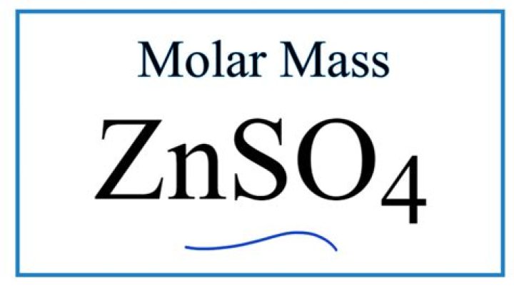What is the molar mass of znso4?