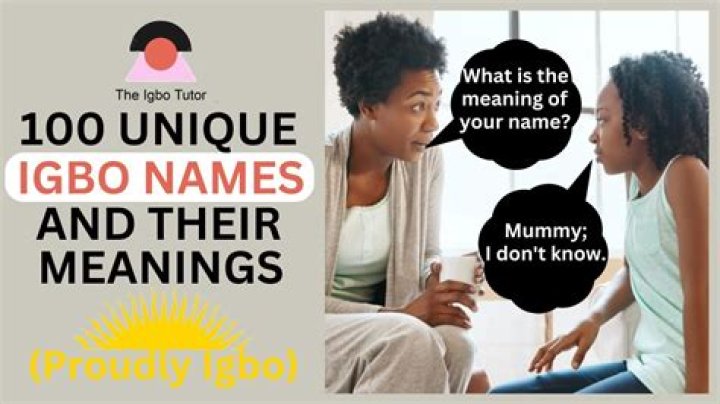 What is the most common Igbo name?