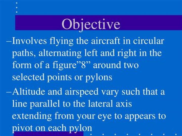 What is the objective of eights on pylons?