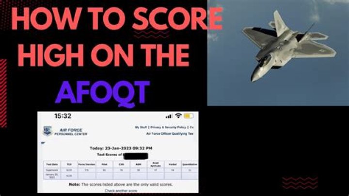 What is the passing score for Afoqt?