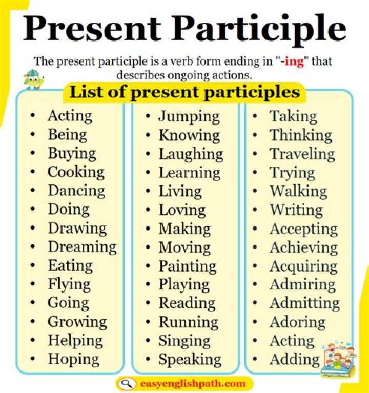 What is the present participle of bleed?