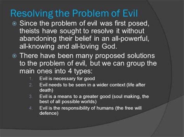 What is the problem of moral evil?