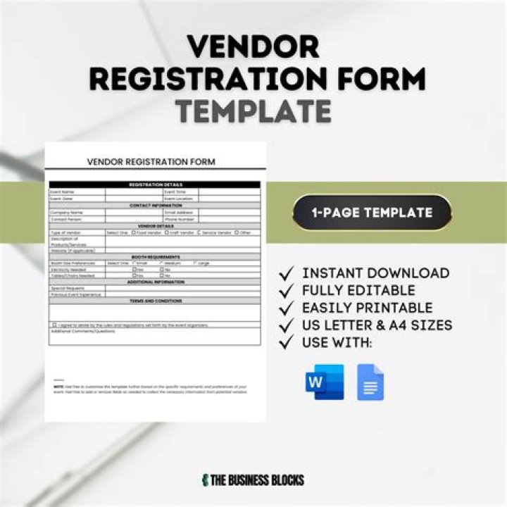 What is the procedure for vendor registration?