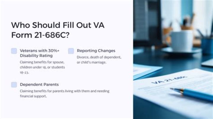 What is the purpose of VA Form 21 686c?