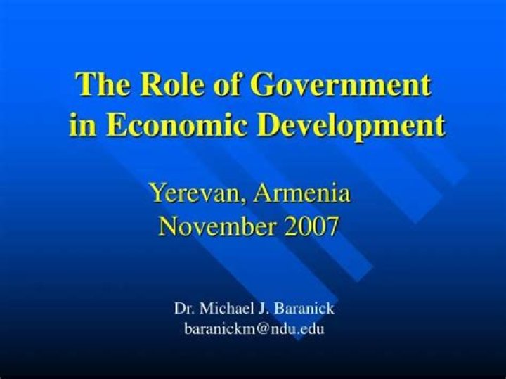 What is the role of government in economic development?