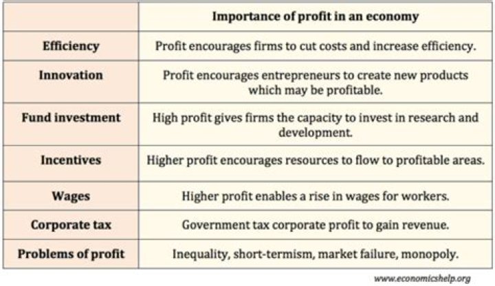 What is the role of profit in a market economy?