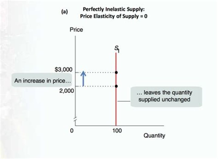 What is the shape of a perfectly inelastic supply curve?
