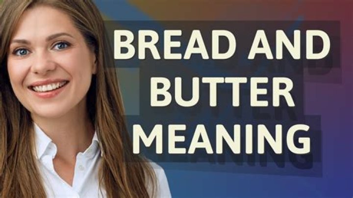 What is the slang meaning of bread?