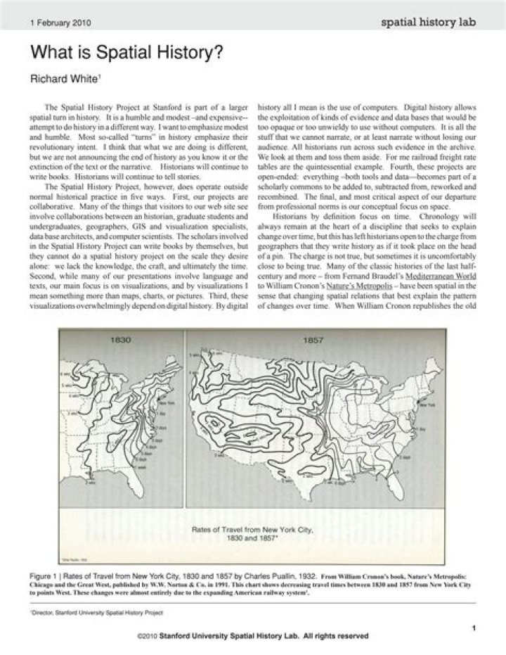 What is the spatial turn in history?