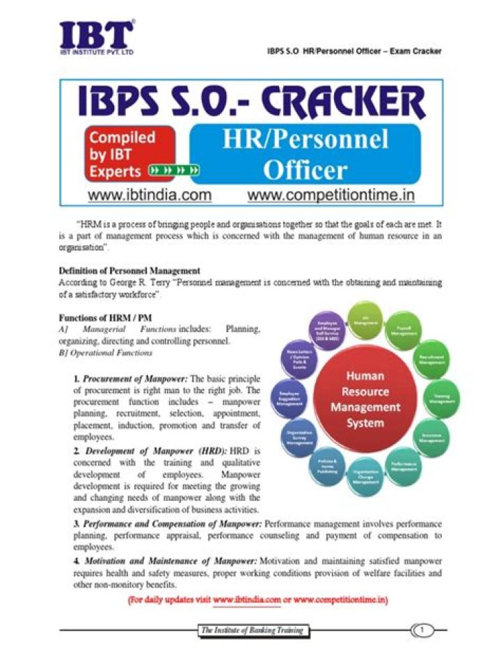 What is the syllabus for IBPS specialist officer?