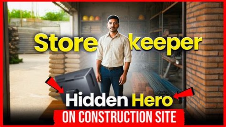 What is the work of Storekeeper in Construction?