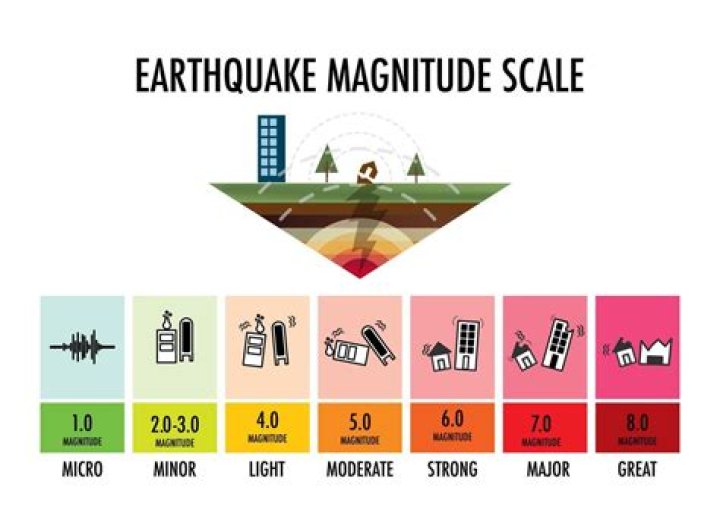 What is used to determine the magnitude of an earthquake?