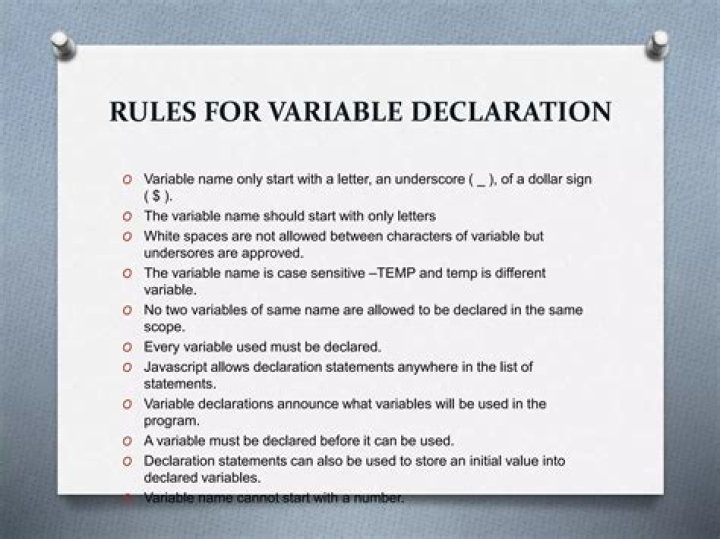 What is variable declaration?