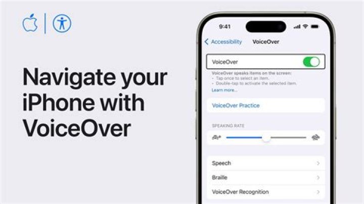 What is VoiceOver on iPod?